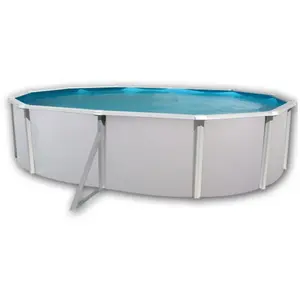 TOI MALLORCA Piscine hors sol en acier ovale 550 x 366 x 120 (Kit comp...