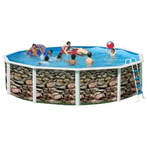 Comparateur de prix : TOI MUR Piscine hors sol en acier circulaire / ronde 640 x 120 (Kit complet piscine, Filtre, Skimmer et échelle)