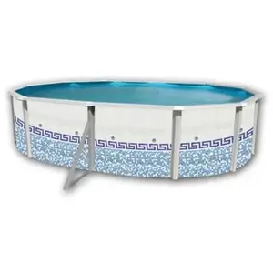 TOI MOSAIQUE Piscine hors sol en acier ovale 550 x 366 x 120 (Kit comp... pas cher