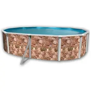 TOI ROCALLE Piscine hors sol en acier ovale 550 x 366 x 120 (Kit compl...