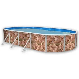 Comparateur de prix : TOI ROCALLA Piscine hors sol ovale en acier 915 x 457 x 120 cm (Kit co...