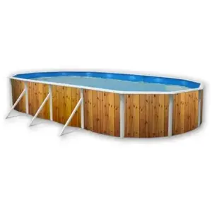 Piscine hors sol acier TOI - Veta - 730x366x120cm - Ovale - Filtre à s... pas cher