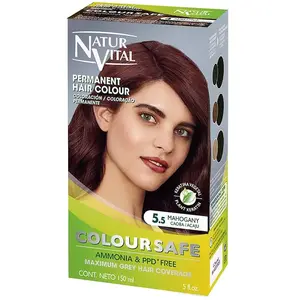 Naturaleza y Vida NaturVital Coloursafe Couleur Permanente Pour Cheveux 5.5 Auburn 150ml pas cher