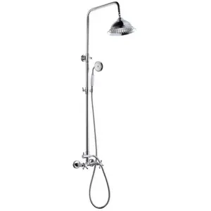 Comparateur de prix : ROUSSEAU Colonne de douche avec robinet mélangeur Retro - Chrome
