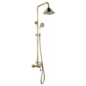 Comparateur de prix : ROUSSEAU Colonne de douche avec robinet mitigeur mécanique byron - vieux bronze