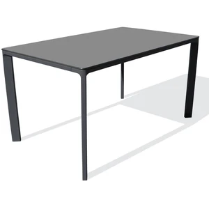 Comparateur de prix : EZPELETA Table de jardin 6 pl en aluminium laqué et peinture Epoxy anthracite