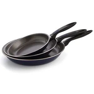 Comparateur de prix : Ensemble de poêles - Quid - Nuit - Acier galvanisé - 20/24/28 cm - Anti-adhésif