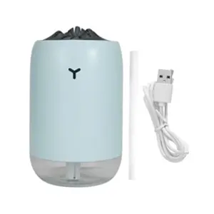 Humidificateur d'Air de Bureau USB 260 Ml avec Veilleuse - Bleu pas cher
