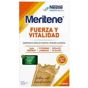 Meritene Café Décaféiné Saveur Shake 15 Enveloppes pas cher