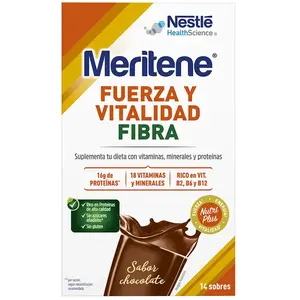 Meritene Fibre shakes saveur chocolat 14 enveloppes
