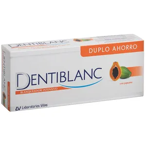 Comparateur de prix : Dentiblanc Blanchiment Intensif à la papaye pack 2 x 100 ml