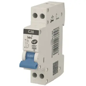 Disjoncteur phase neutre modulaire 6A courbe C 3kA Solera CBMM1N06FVendu parbis-electric