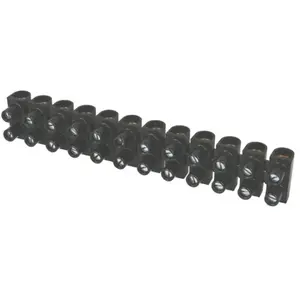 SOLERA Barrette de connexion "domino" 12 entrées 16mm² noire 10 RE16-10N-10