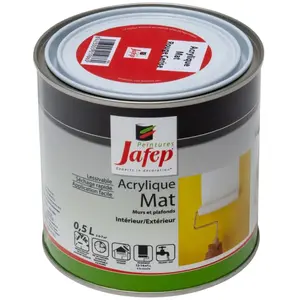 Comparateur de prix : Jafep - Peinture acrylique mat rouge cerise 0,5L