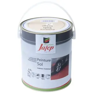 Comparateur de prix : Peintures Jafep 036303332 Peinture Sols Grège 2,5L, 2, 5 L