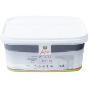 Peinture mur et plafond satinée - Jafep - 2,5L - Monocouche - Acrylique - UniverselVendu paramazon