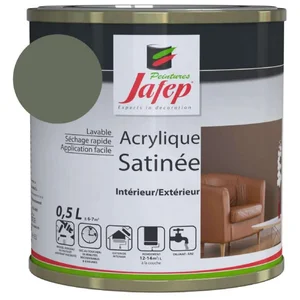 Peinture - Jafep - Gris Béton - Satiné - 0,5L - Monocouche pas cher
