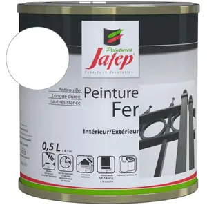JAFEP Peinture fer antirouille blanc 0,5 L pas cher