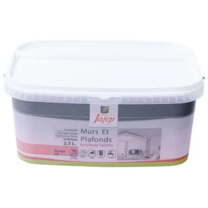 Comparateur de prix : Peinture mur et plafond satinée rouge vif 2,5L Jafep