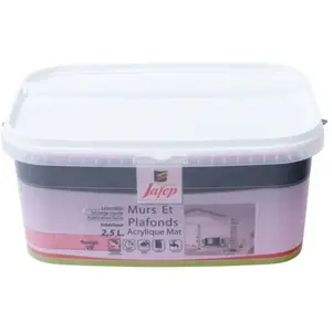 Comparateur de prix : Peinture mur et plafond acrylique mate rouge vif 2,5L Jafep