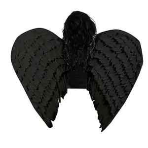 RueDeLaFete Paires Ailes Noires Géantes -100 x 80 cm