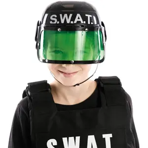 Comparateur de prix : RueDeLaFete Casque de Policier SWAT - Enfant