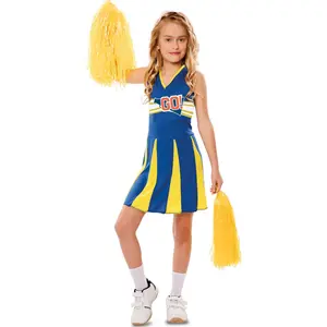 Comparateur de prix : Witbaard Déguisement De Pom Pom Girl - Bleu et jaune - Fille