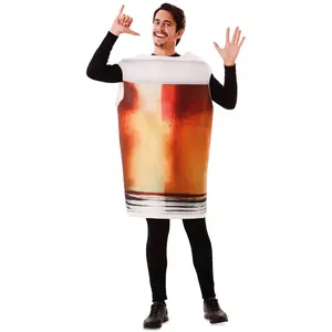 Comparateur de prix : Déguisement Pinte de Bière Adulte - Blanc - 100% Polyester - Homme
