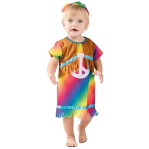 Comparateur de prix : Witbaard Déguisement Hippie Arc en Ciel - Bébé Fille