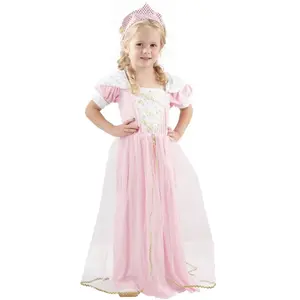 Comparateur de prix : Witbaard Déguisement De Princesse Rose Avec Tiare Taille : 2/4 ans (86 à 102 cm)