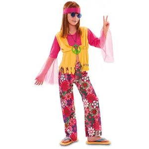 RueDeLaFete Déguisement Hippie Flower - Fille pas cher