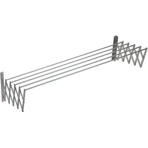 Comparateur de prix : Sauvic 90825 Séchoir à Linge Extensible Aluminium 80 x 13,5 x 26,5 cm