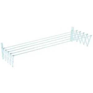 Comparateur de prix : Sauvic étendoir à Linge Extensible Avec Revêtement En Plastique 80 Cm