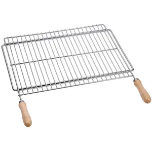 Comparateur de prix : PAPILLON Sauvic Grille de Barbecue Extensible de 62,5 à 72,5 x 40 cm zinguée