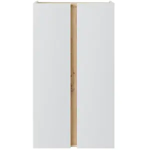 Basic Miroytengo Meuble à Chaussures Meuble de Couloir de Style Nordique Chêne Nodi et Blanc Artik 57 cmVendu parcdiscount