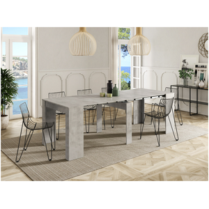 LOUNGITUDE Table à manger LENA extensible L51/237cm - 51/237 x 90 x 78 cm - Usinestreet pas cher