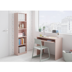 Comparateur de prix : LOUNGITUDE Forex - Etagère murale alix 4 tablettes L52cm x H180cm - Rose - Rose