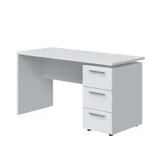 Comparateur de prix : LOUNGITUDE Bureau TIMÉO avec caisson 3 Tiroirs L138cm - 138 x 60 x 74 cm - Usinestreet
