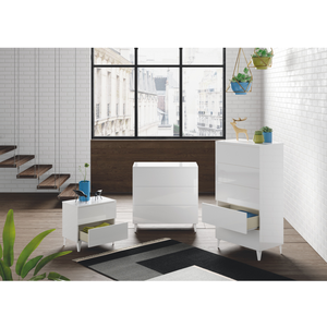 LOUNGITUDE Chevet AMIR 2 tiroirs L50x H49cm - 50 x 34 x 49 cm - Usinestreet pas cher