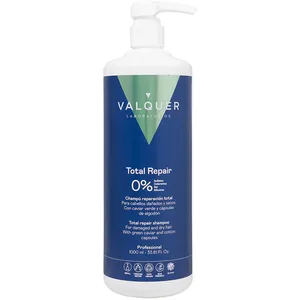 Comparateur de prix : Valquer Profesional Total Repair Zero% Shampoo - Cheveux abîmés et secs 1000 ml