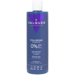 Comparateur de prix : Valquer Laboratorios Hyaluronic Shampoing 0% acide hyaluronique 400 ml