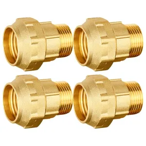 Suinga - Lot de 4 Raccord compression taraudé laiton 40mm x 1 1/4'' femelle Accessoire en laiton certifié Aenor Lien fileté femelle pas cher