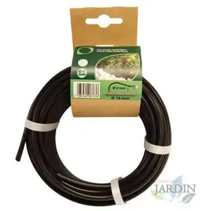 Tuyau flexible d'arrosage 4,5x6,5 mm. Conducteur pvc souples noir, 25m...Vendu paramazon