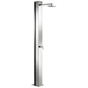 Suinga - Douche solaire en acier inoxydable avec 1 tête carrée pas cher