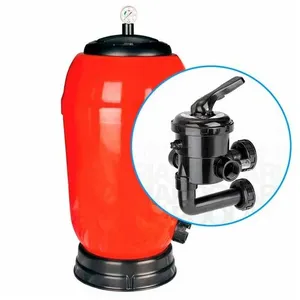ASTRALPOOL Filtre de piscine latéral Rapidpool, ø 800mm + sortie 2'', rouge pas cher