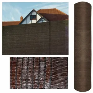 Suinga - Brise Vue Occultant 1 x 10 mètres marron Filet d'ombrage Jardin Balcon Rambardes Terrasse Paravent Clôture Dissimulation 85% pas cher