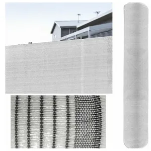 SUINGA Brise Vue Occultant 2 x 100 mètres blanc Filet d'ombrage Jardin Balcon Terrasse Paravent Clôture Dissimulation 70% pas cher