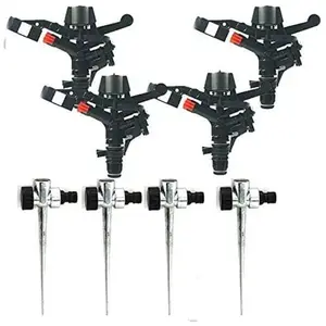 4 x Arroseur à pulsation, arroseur de pelouse réglable, Arroseur à sec...Vendu paramazon