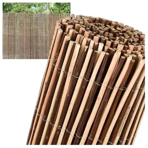 SUINGA Clôture en osier naturelle bicolore 1x3m, occultation 85%, Vue ... pas cher