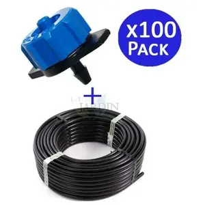 Suinga Tuyau d'arrosage goutte à goutte 16 mm 100 mètres + 100 Goutteur à com... pas cher